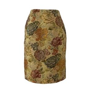 Blugirl Blumarine Vintage Floral Brocade Skirt
